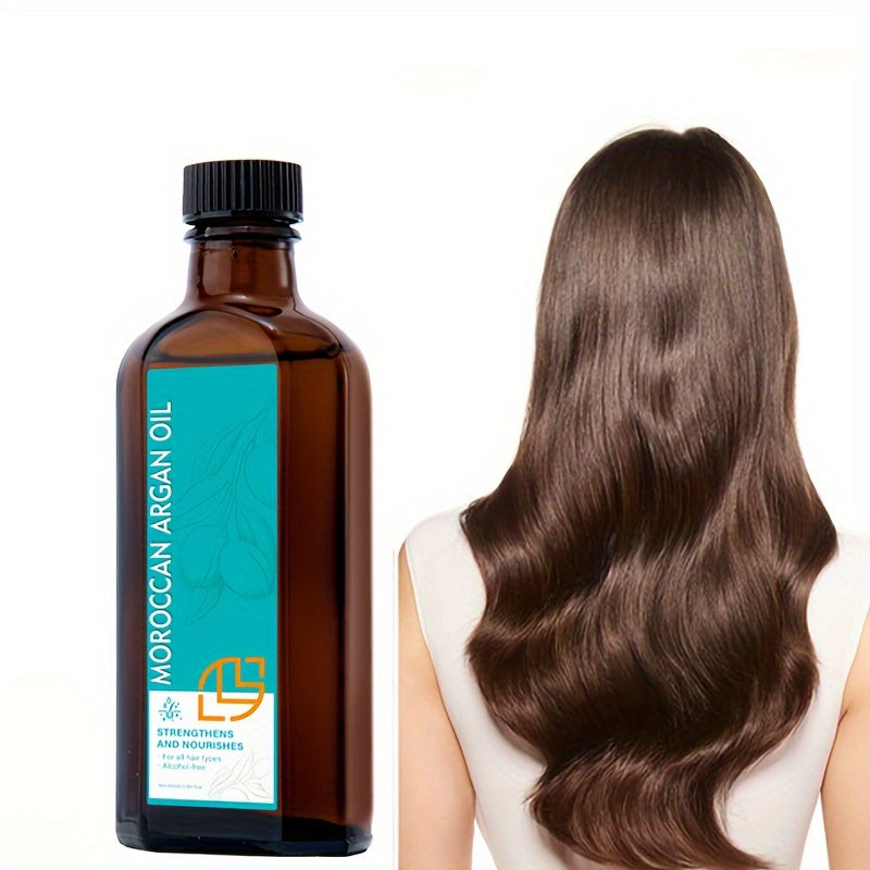 Pixor 3.38oz Moroccan Argan Oil - Strengthening & Nourishing, Alcohol-Free, Suitable for Normal Hair Types, Hydrating Effect