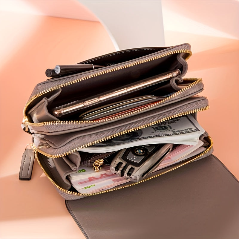 Pixor Fashionable Shoulder Bag, Coin Purse, Equipped with RFID Protection