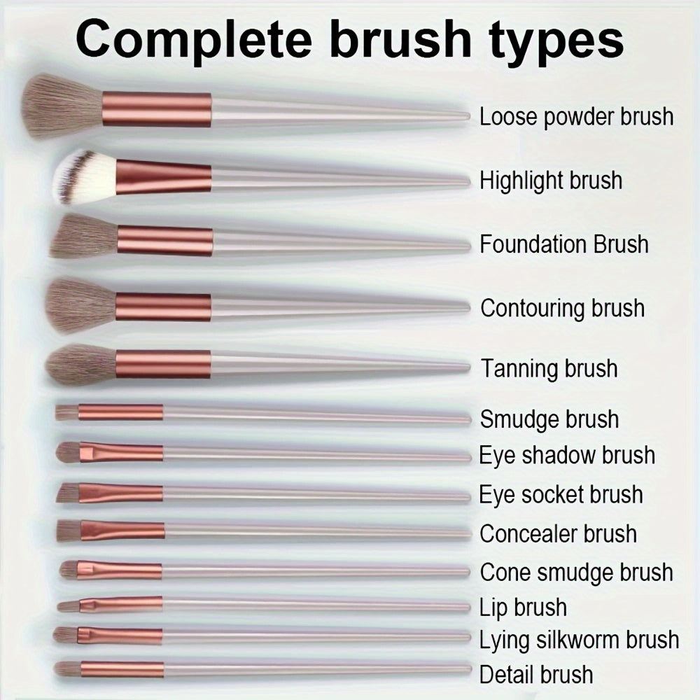 Pixor 33pcs Makeup Brush Set with Soft Nylon Bristles, Beauty Blenders, Puffs & More