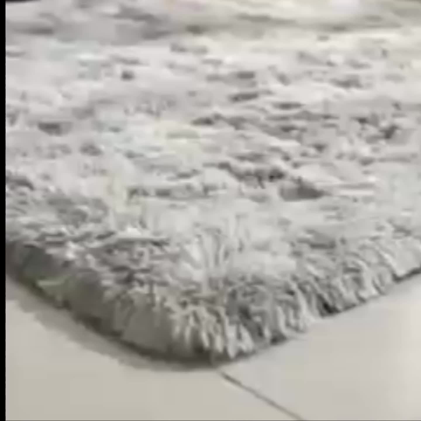 Pixor A Large Area Rug in The Living Room, Featuring a Tie-Dye Design with a Fluffy Texture