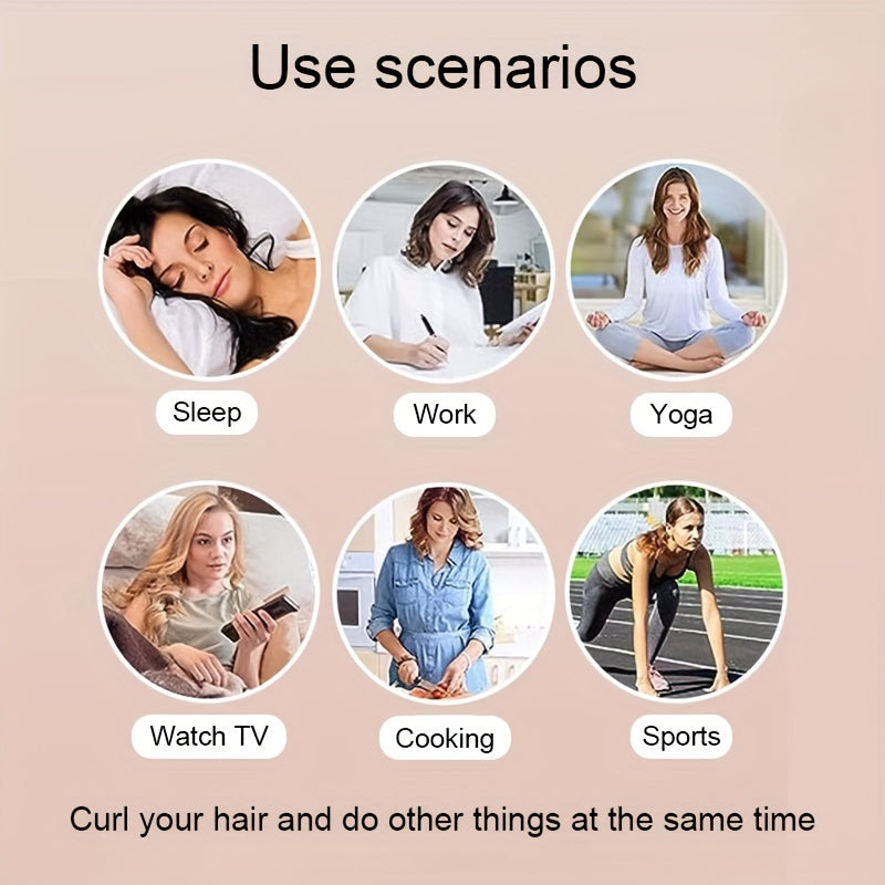 Pixor Plush Heatless Curling Rods - 3 Thickened Pieces Set with Hooks Sleep-Friendly Hair Styling Kit for Big Waves, Bedtime Curls, Voluminous Waves