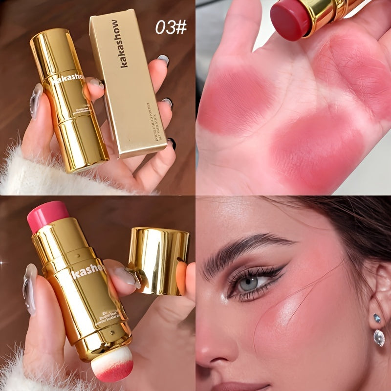 Pixor Waterproof Dual-Ended Blush Stick - Matte Finish, Buildable Coverage for All Skin Tones