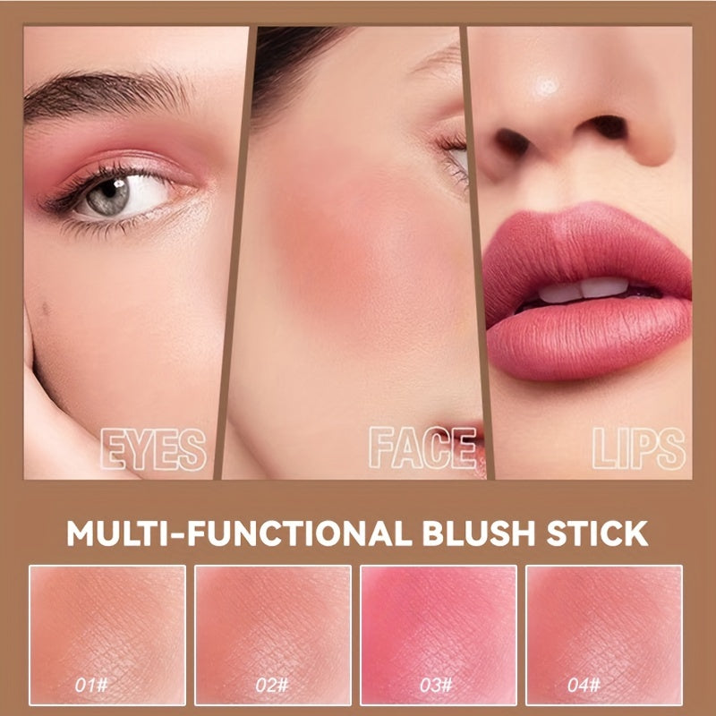 Pixor Waterproof Dual-Ended Blush Stick - Matte Finish, Buildable Coverage for All Skin Tones