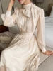 Spring Korean Stand Collar Tunic Slim Bandage Casual Maxi Dress For Women