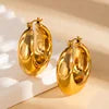 Pixor High-End Stainless Steel Cross-Border European American Stud Earrings for Women