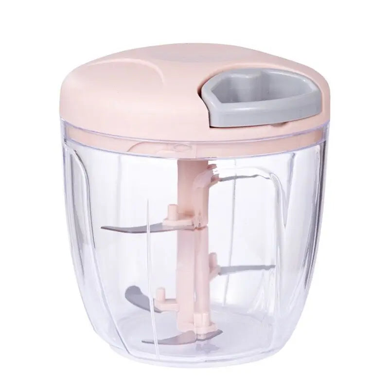 500/900ML Manual Meat Mincer Garlic Chopper Rotate Garlic Press Crusher Vegetable Onion Cutter