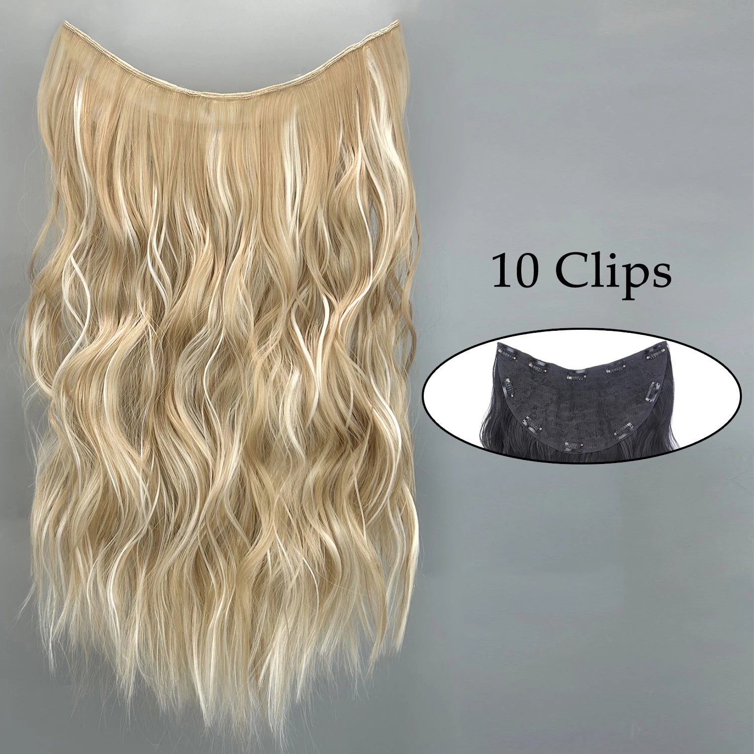 Pixor Synthetic 5 Clip In Hair Extensions Long Straight Hairstyle Hairpiece Black Brown Blonde Fake Hair For Women