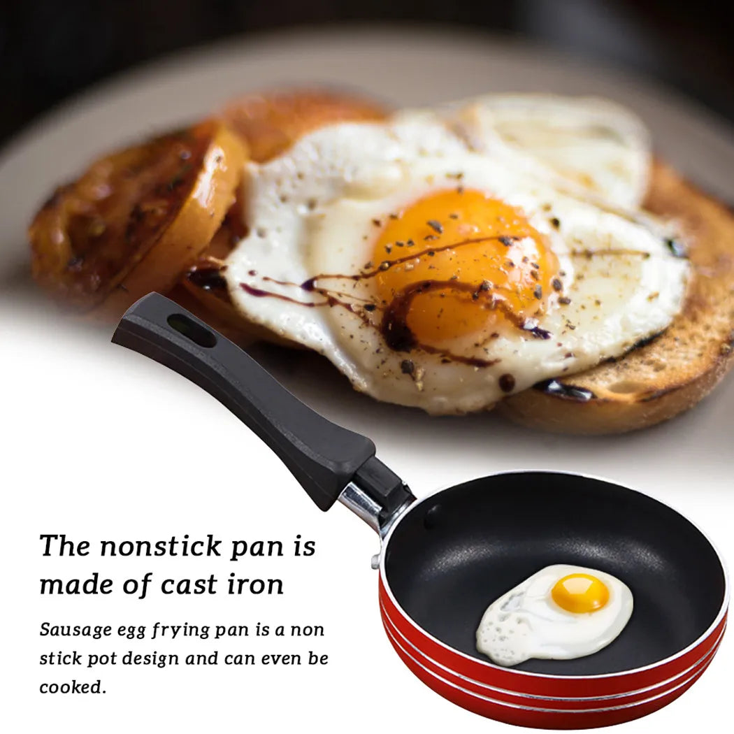 Pixor Pan Frying Egg Skillet Pot Mini Cooking Omelette Pans Non-Stick Thickened Frypan Pot