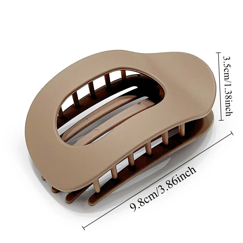 Pixor Fashion Oval Hair Claw Clip for Women New Design Leopard Matte