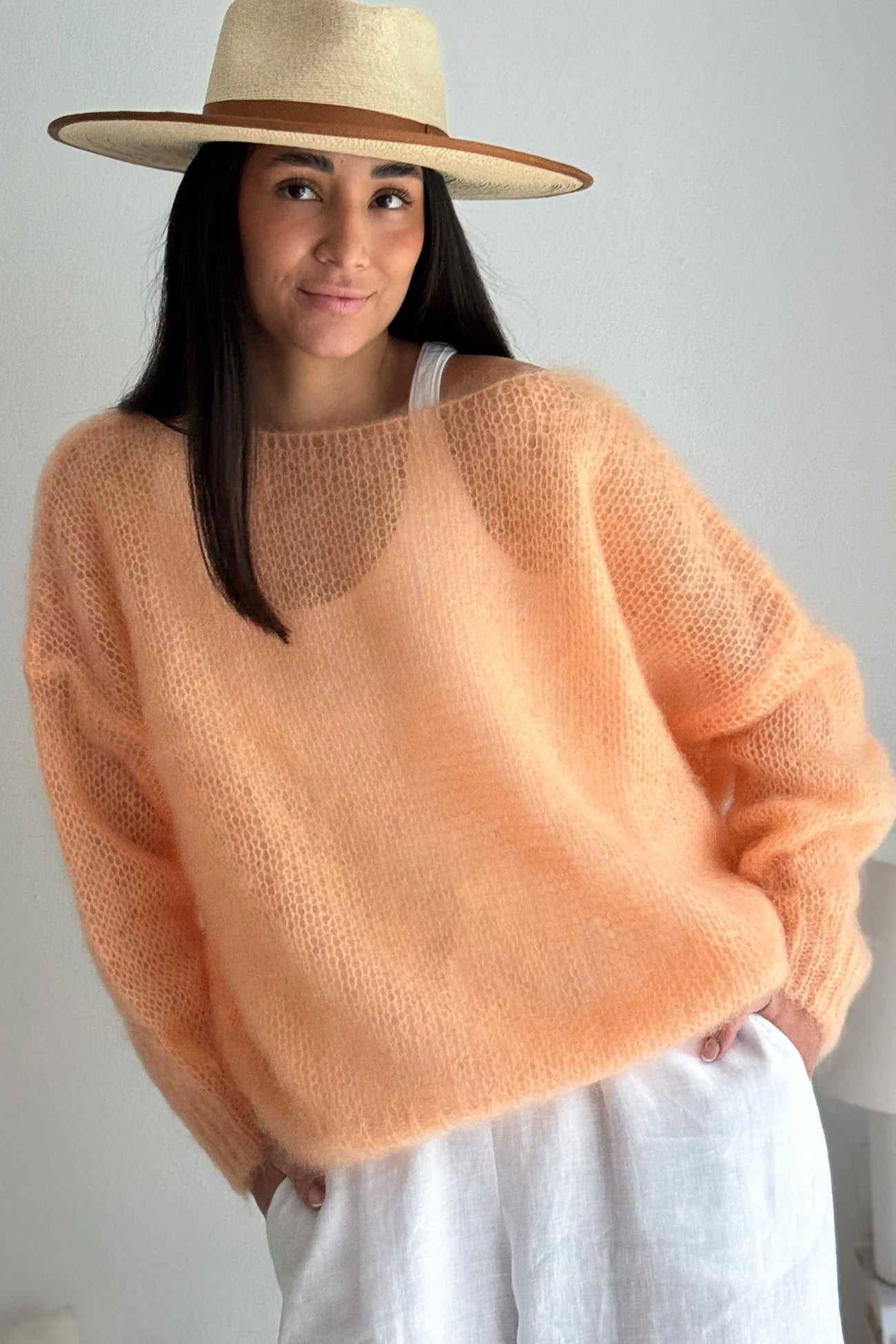 Pixor Women'S Casual Sweater   Soft  Comfortable Off Shoulder Pullover in Light Blue