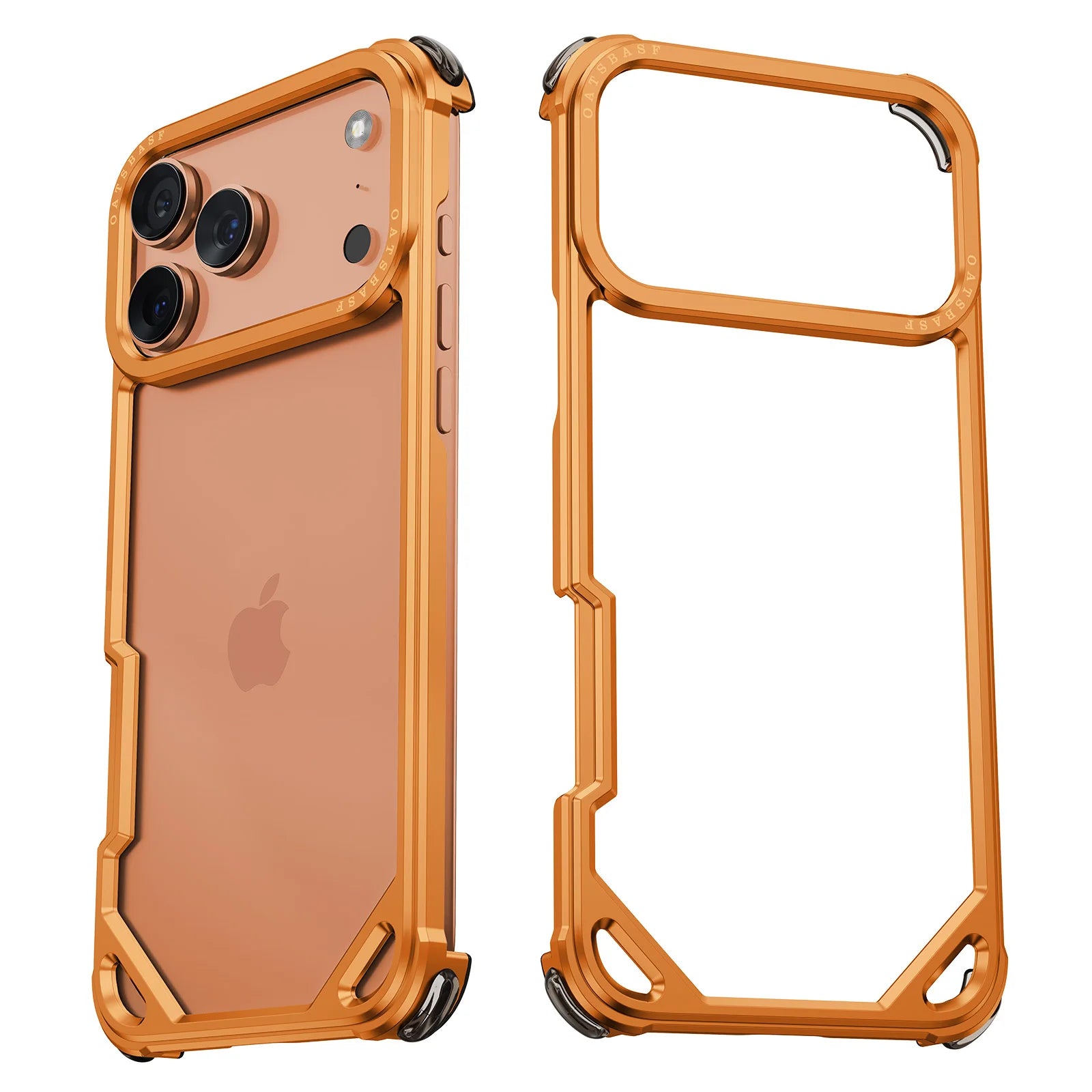 Pixor Eary for iPhone 17 Pro Max 17 Air Phone Case Aluminum Alloy Metal Frameless Shells