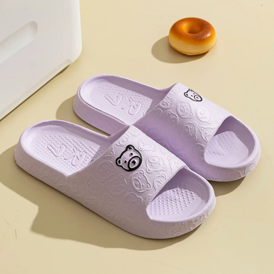 Pixor Women's Slippers Printting Cute Bear Cartoon Sandals