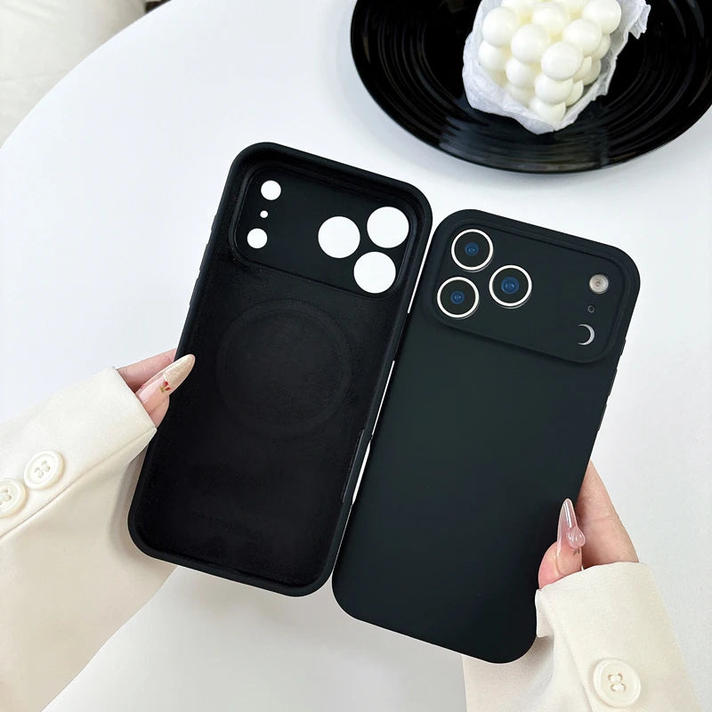 Pixor Magsafe Magnetic Wireless Charging Solid Color Liquid Silicone Phone Case for IPhone 17 Pro Max 17 Air