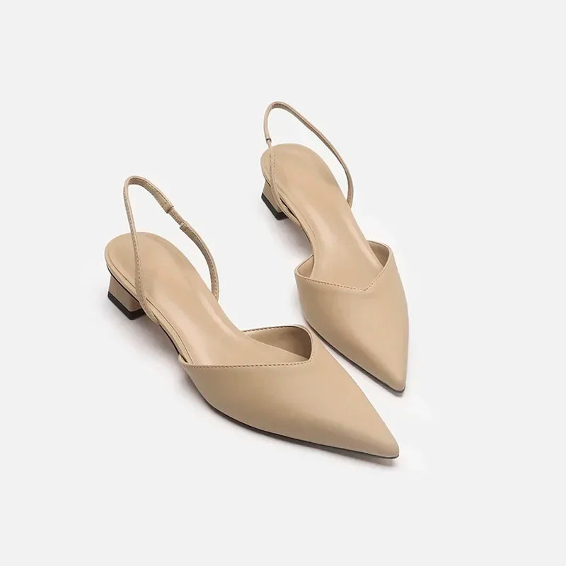 Pixor Summer 2025 New Women Black Baotou Fashion Sandals Woman Heels