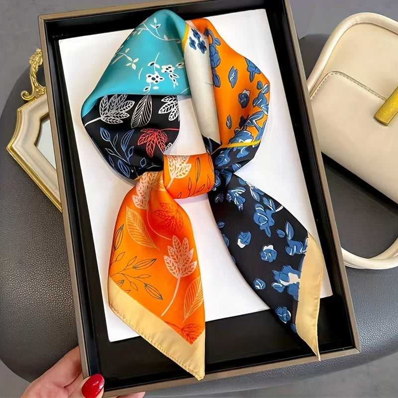 Pixor Luxury Print Spring Neck Tie Shawl