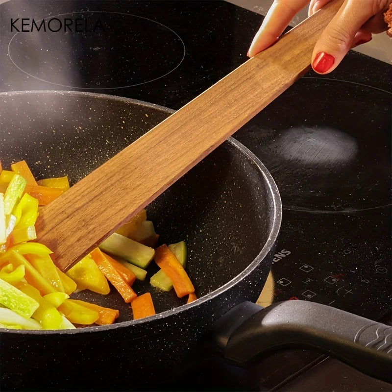 Pixor 1PCS Teak Wood Tableware Spatulas Kitchen Gadgets Triangular Cooking Spatula