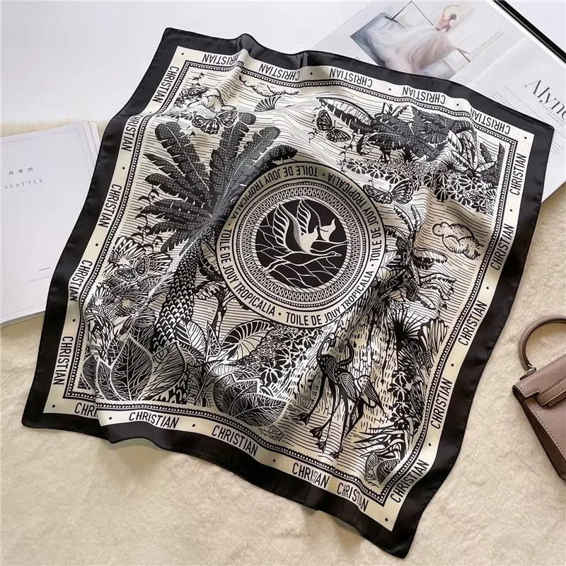Pixor 68cm Plaid Printed Scarf Women
