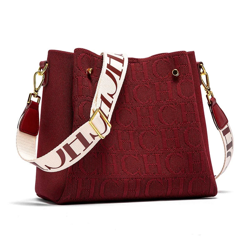 Pixor Crossbody Elegant Design Sense Letters Drawstring Design Brand Women's Bag