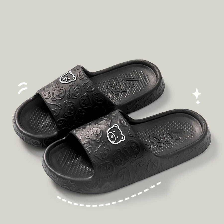 Pixor Fashion Women's Slippers Indoor Soft Sole Cartoon Bear Print
