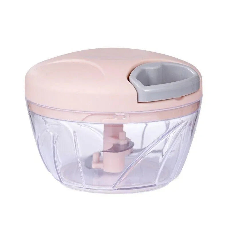 500/900ML Manual Meat Mincer Garlic Chopper Rotate Garlic Press Crusher Vegetable Onion Cutter