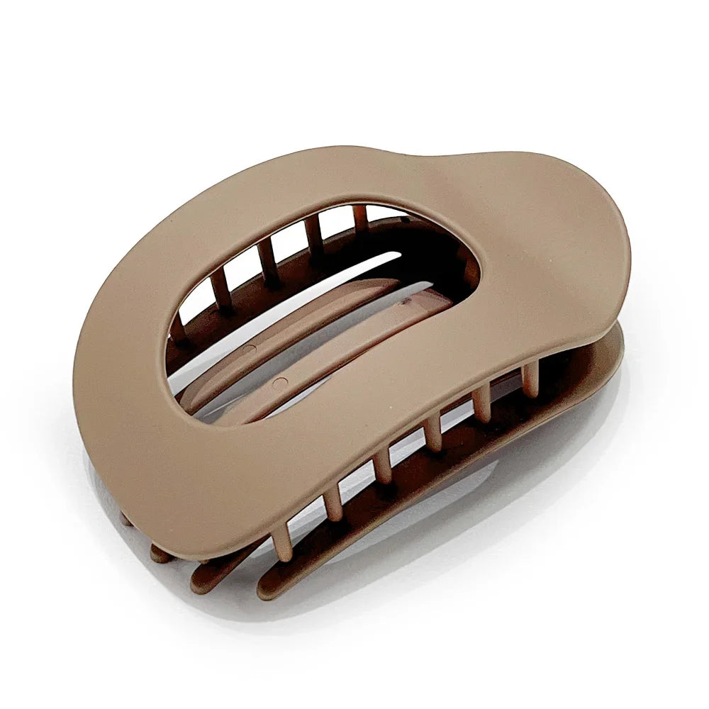 Pixor Fashion Oval Hair Claw Clip for Women New Design Leopard Matte