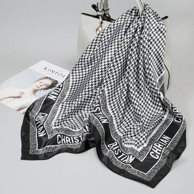 Pixor 68cm Plaid Printed Scarf Women
