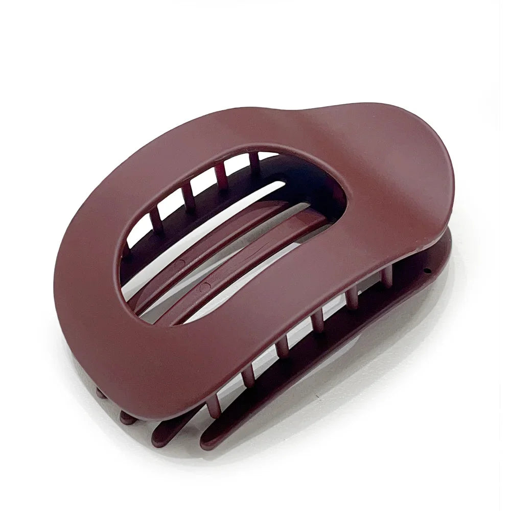 Pixor Fashion Oval Hair Claw Clip for Women New Design Leopard Matte