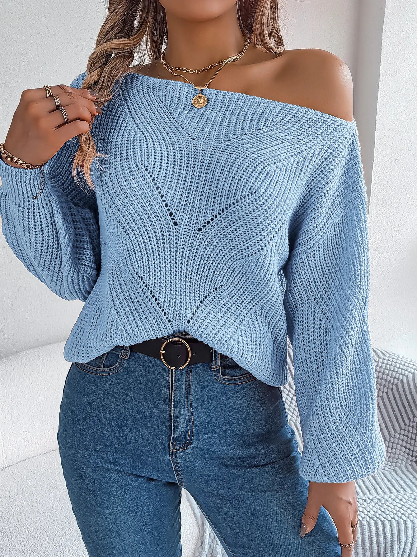Pixor Autumn And Winter Women's Casual Orange Hollowed Out