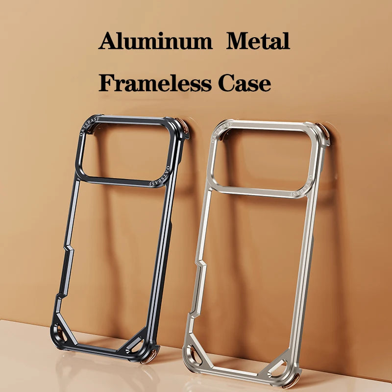 Pixor Eary for iPhone 17 Pro Max 17 Air Phone Case Aluminum Alloy Metal Frameless Shells