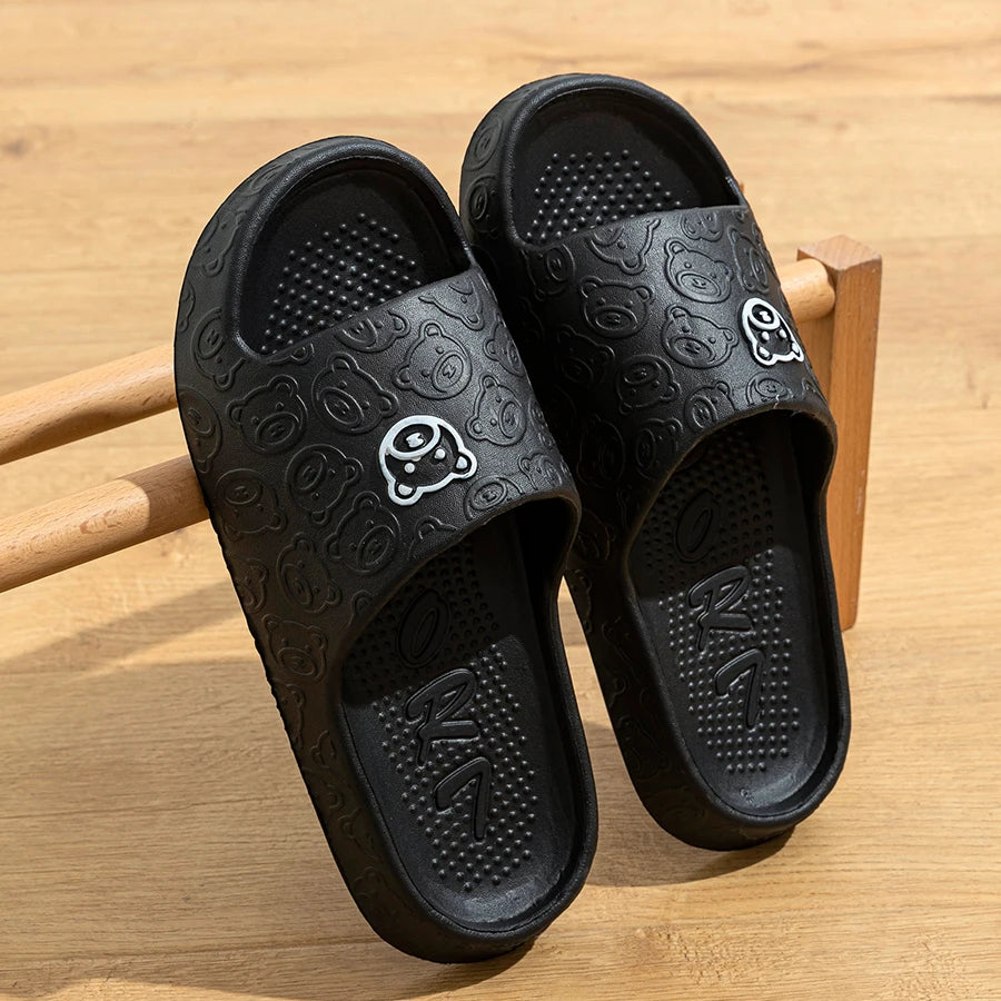 Pixor Women's Slippers Printting Cute Bear Cartoon Sandals