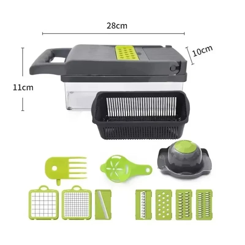 16 in 1 Multifunctional Vegetable Chopper Onion Chopper Handle Food Grate Food Chopper Kitchen tools