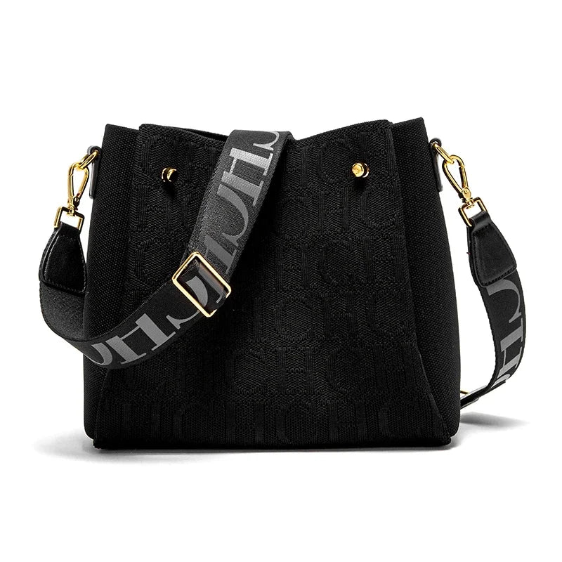 Pixor Crossbody Elegant Design Sense Letters Drawstring Design Brand Women's Bag