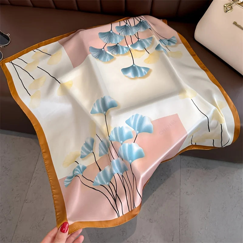 Pixor Luxury Print Spring Neck Tie Shawl