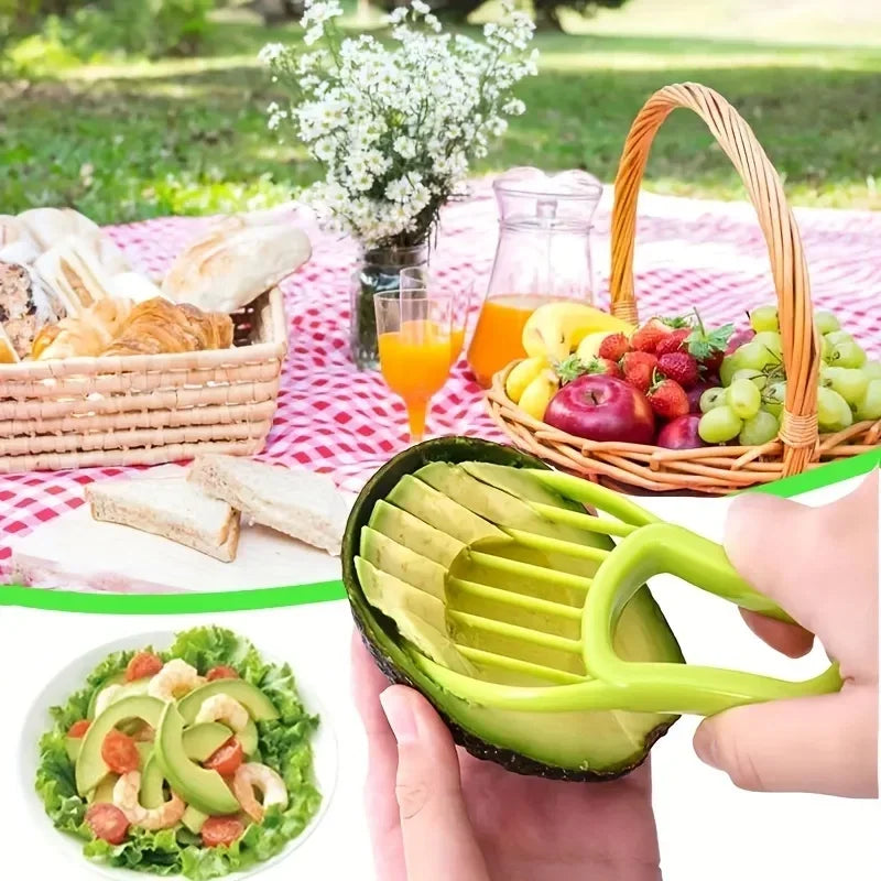 Pixor Multifunctional 3 in 1 Avocado Slicer, Outdoor Home Kitchen Camping Accessories Tools