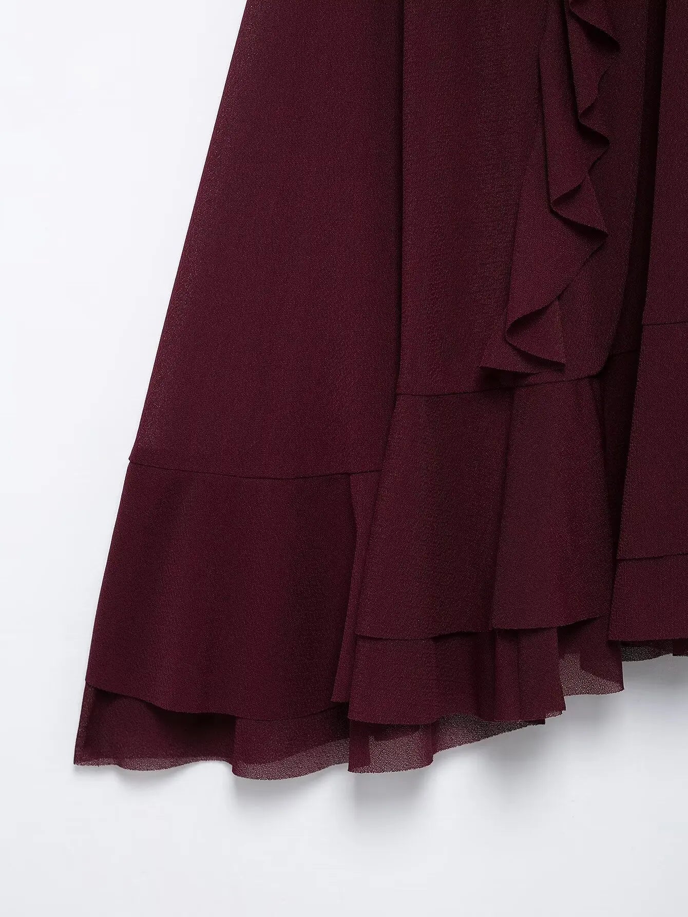 Zevity 2025 Women Fashion Stand Collar Pleat Ruffles Loose Cloak Blouse