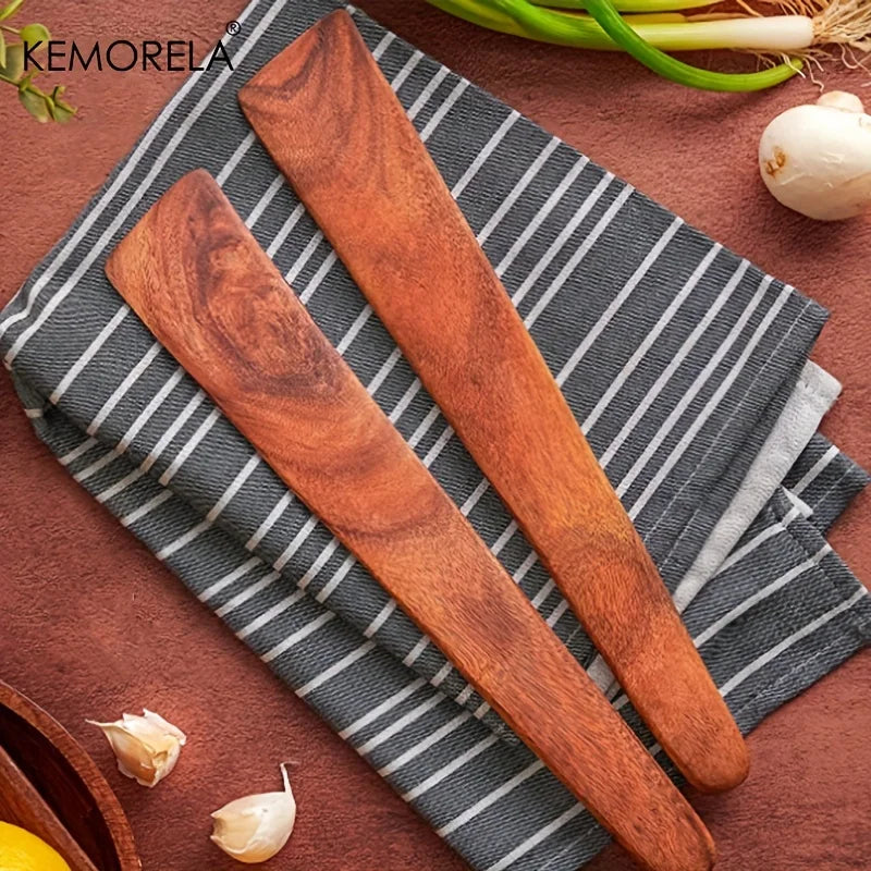 Pixor 1PCS Teak Wood Tableware Spatulas Kitchen Gadgets Triangular Cooking Spatula