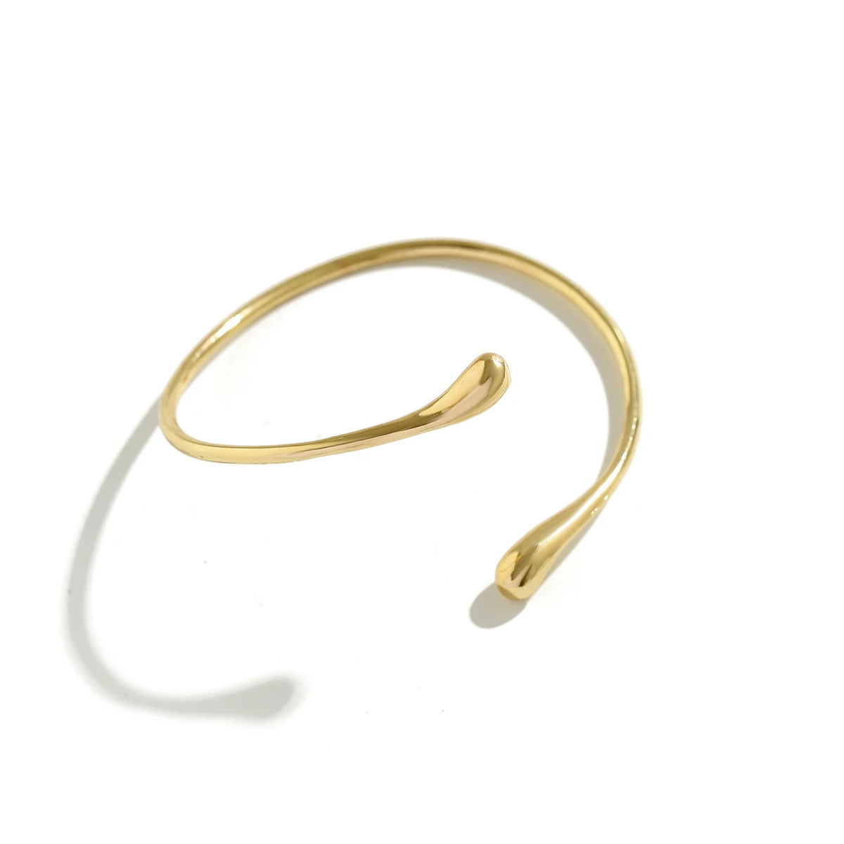 Pixor Ingemark Simple Vintage Water Drop Open Cuff Bangles for Women 2024