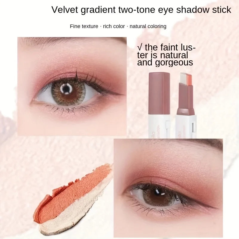 Pixor Two Color Gradient Eye Shadow Stick Three Dimensional Natural