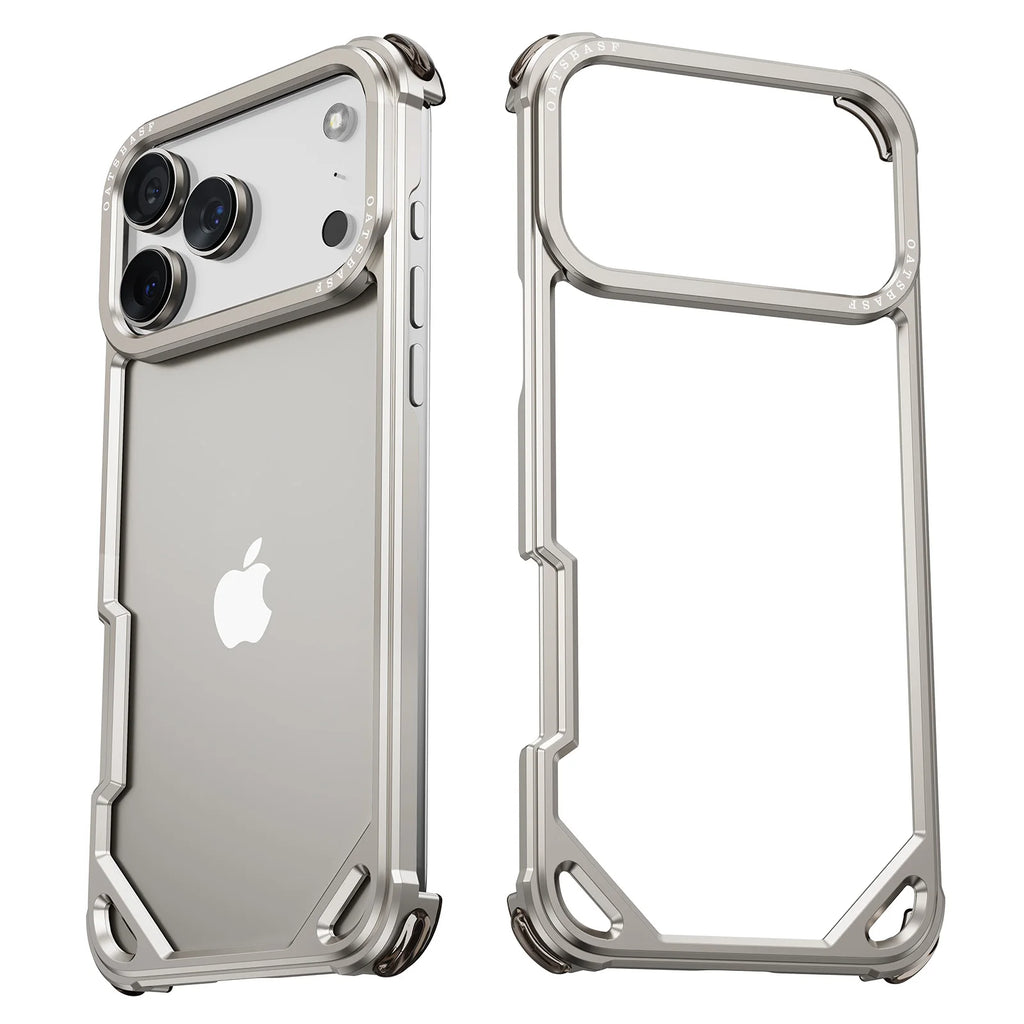 Pixor Eary for iPhone 17 Pro Max 17 Air Phone Case Aluminum Alloy Metal Frameless Shells