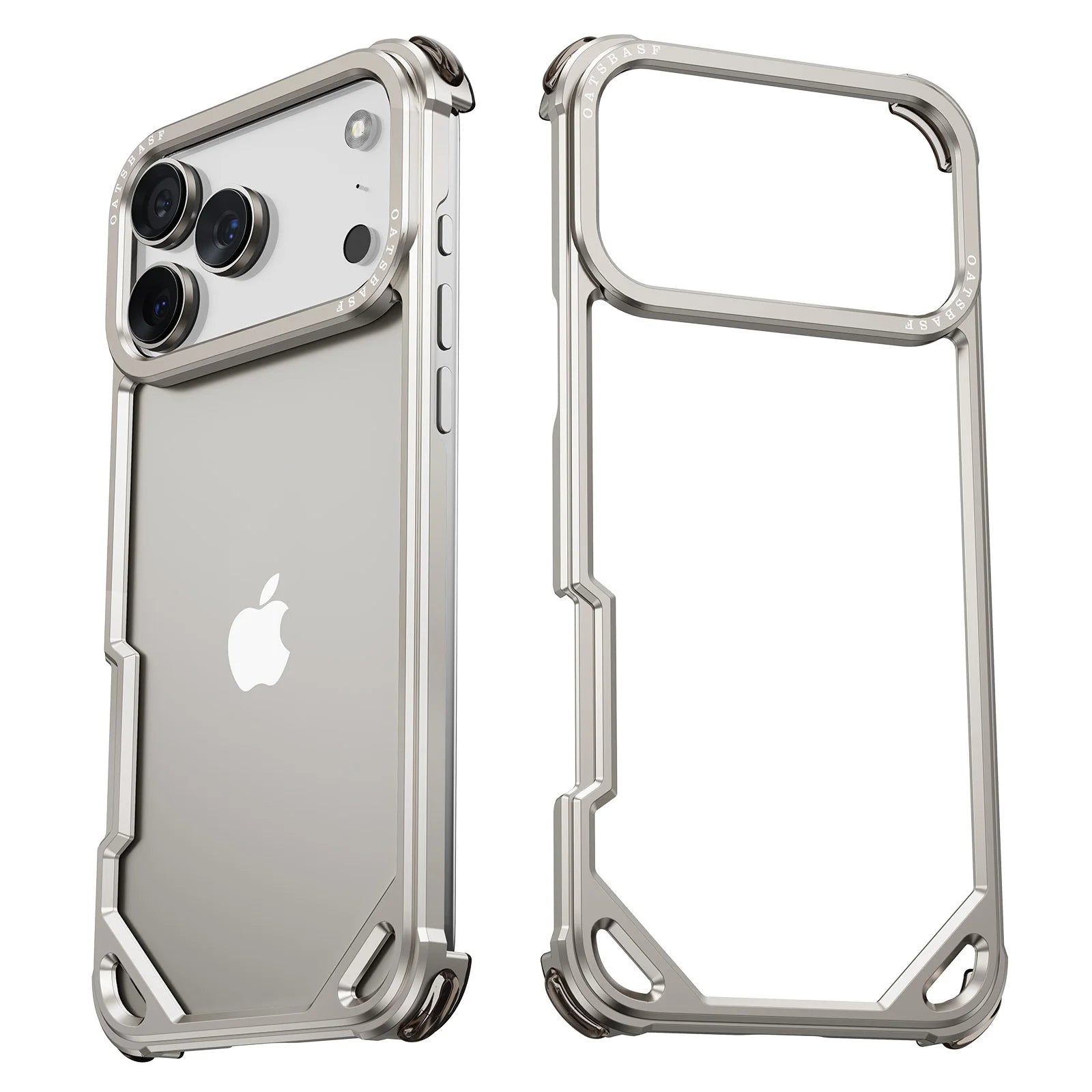 Pixor Eary for iPhone 17 Pro Max 17 Air Phone Case Aluminum Alloy Metal Frameless Shells
