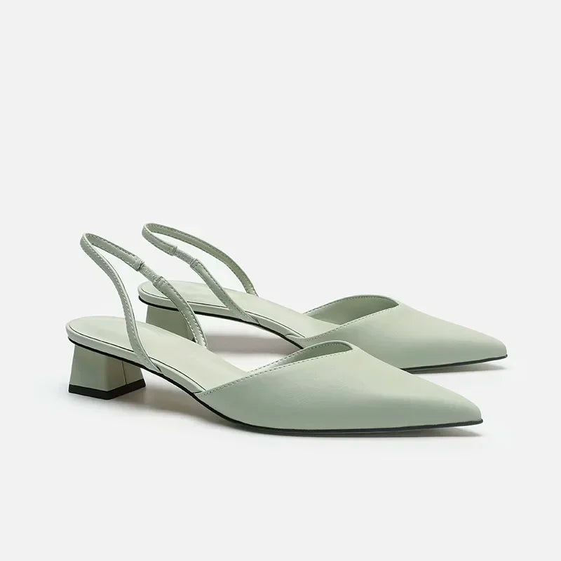 Pixor Summer 2025 New Women Black Baotou Fashion Sandals Woman Heels