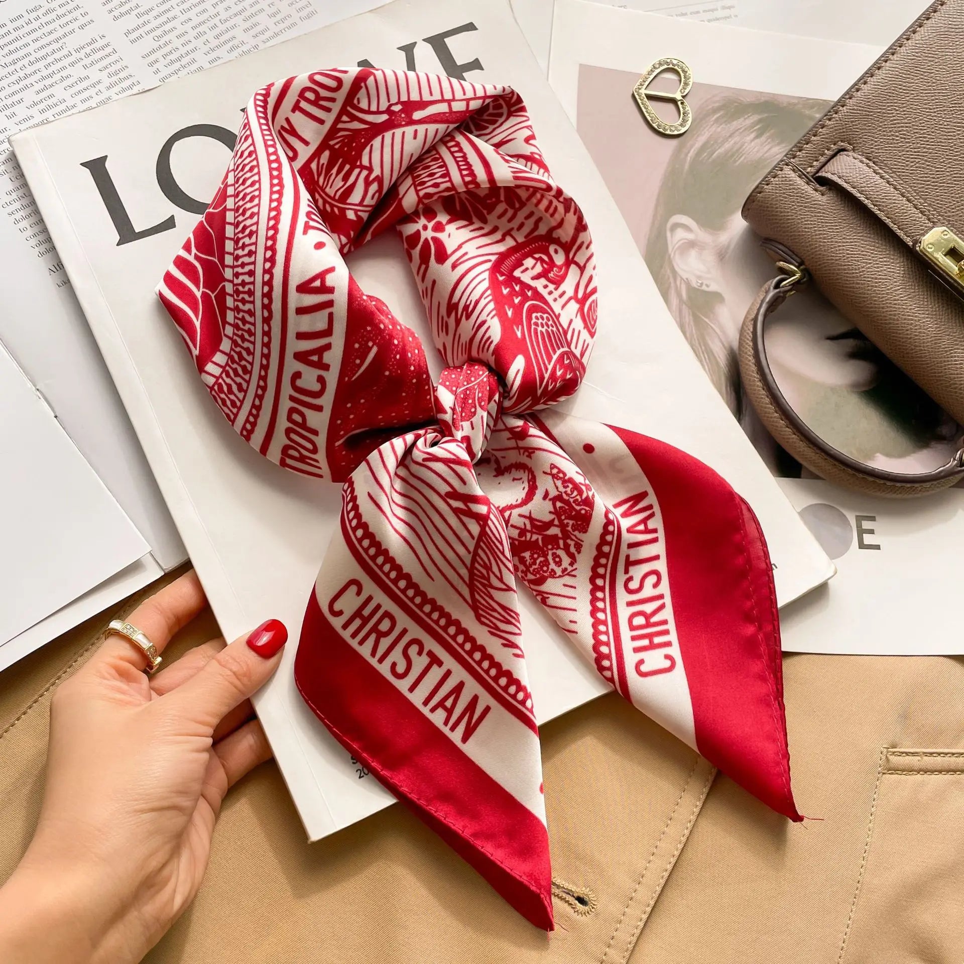 Pixor 68cm Plaid Printed Scarf Women