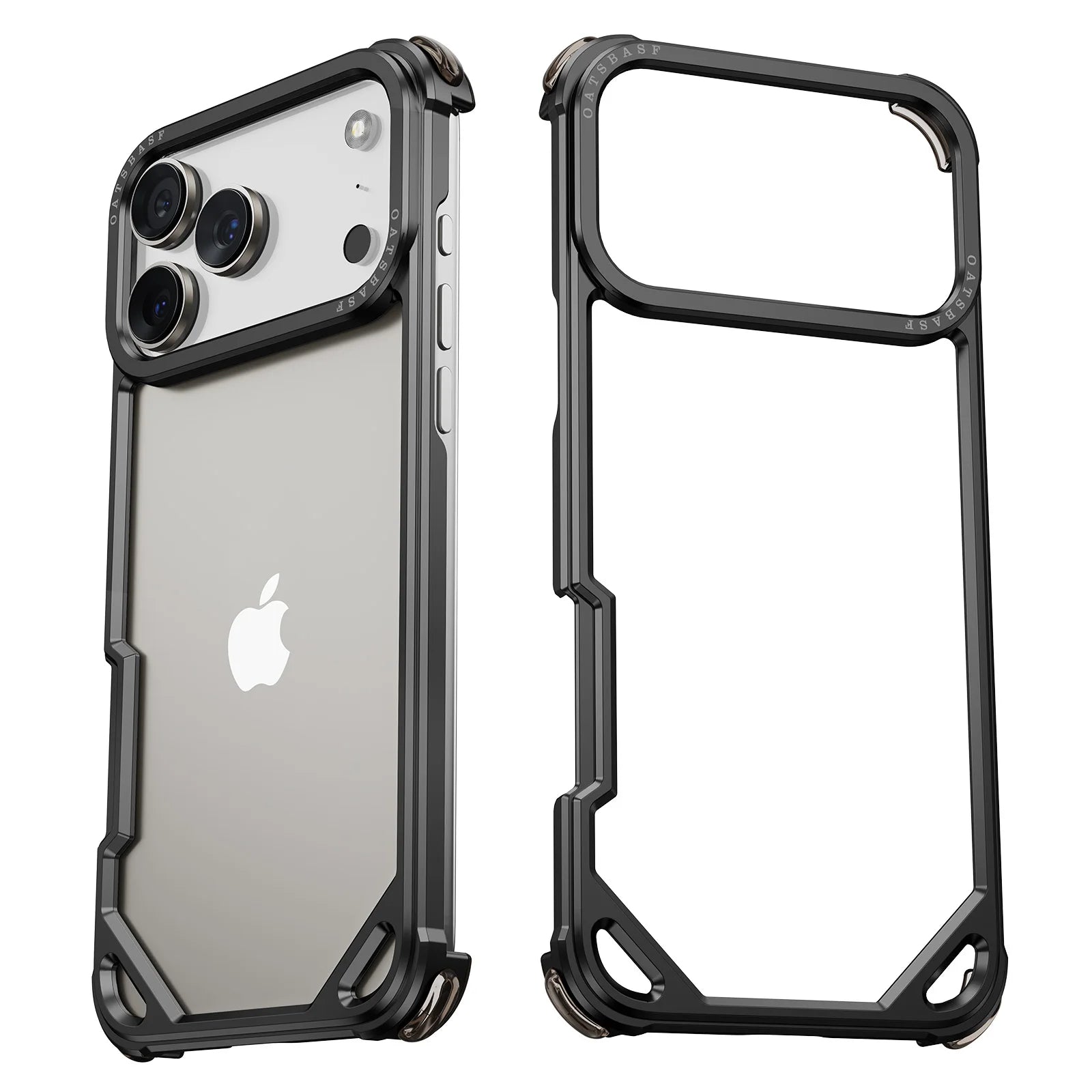 Pixor Eary for iPhone 17 Pro Max 17 Air Phone Case Aluminum Alloy Metal Frameless Shells