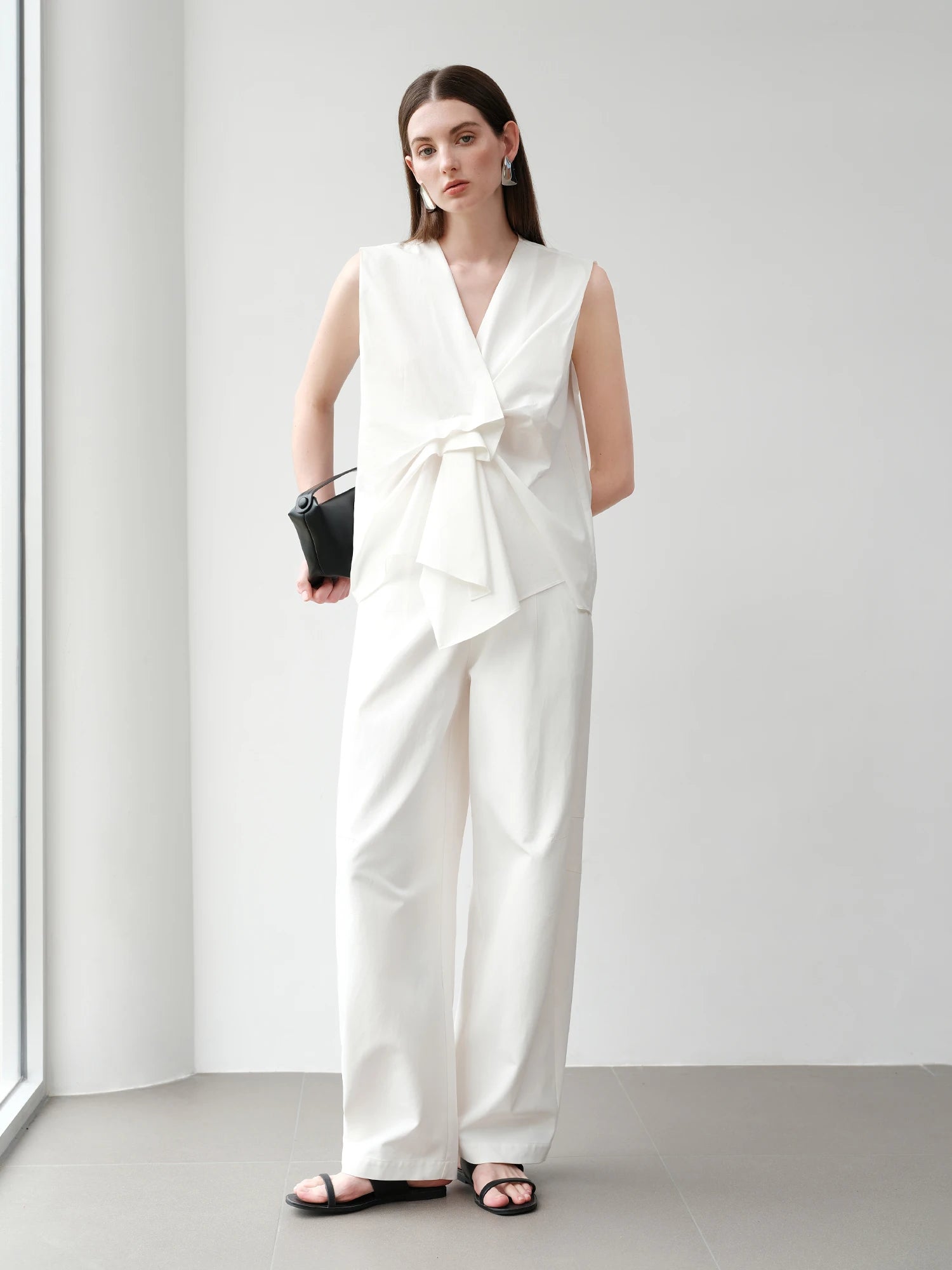 Pixor FSLE【Premium Series】2025 Summer Women's Textured Sleeveless Blouse