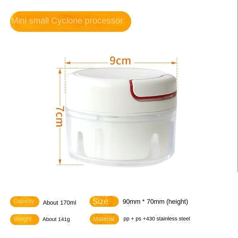 500/900ML Manual Meat Mincer Garlic Chopper Rotate Garlic Press Crusher Vegetable Onion Cutter