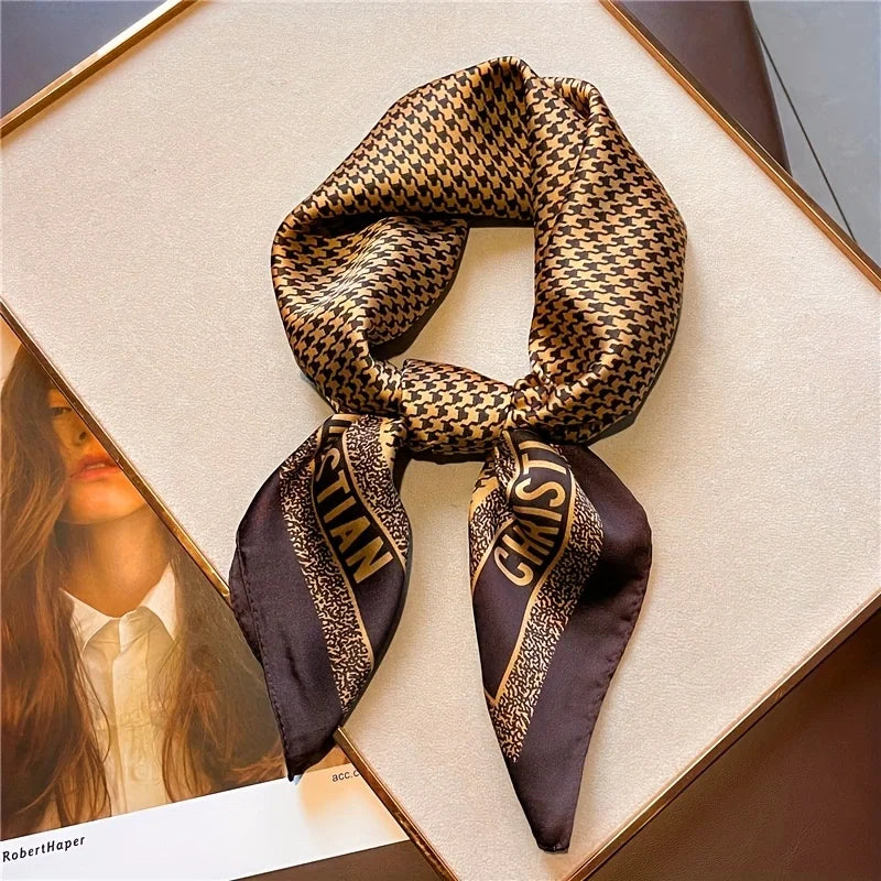 Pixor 68cm Plaid Printed Scarf Women