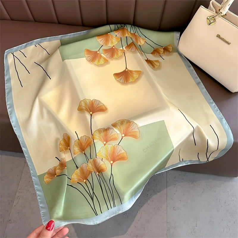 Pixor Luxury Print Spring Neck Tie Shawl