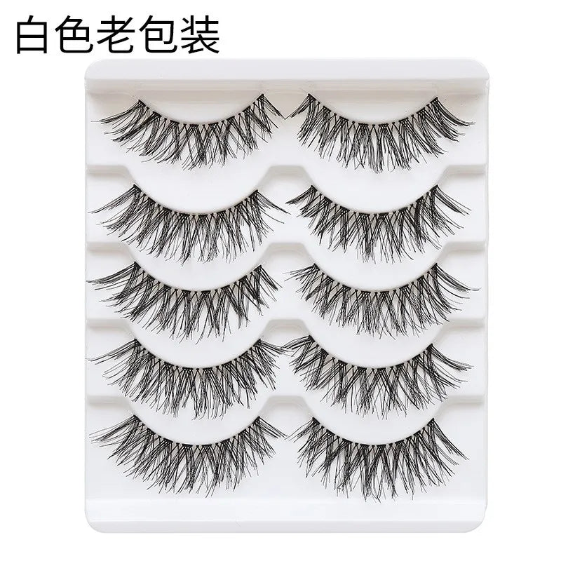Pixor 5 Pairs Individual Lashes Wispy Women Makeup Eyelash Extension Natural