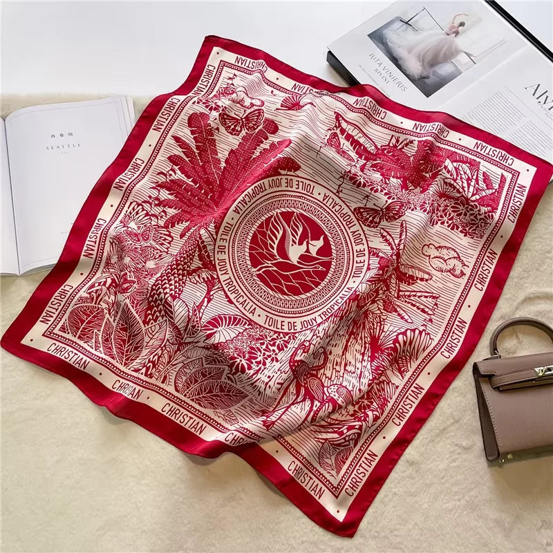 Pixor 68cm Plaid Printed Scarf Women