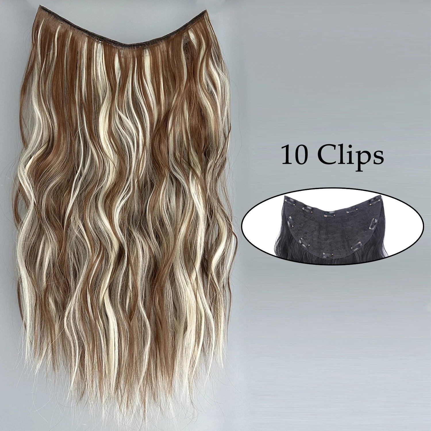 Pixor Synthetic 5 Clip In Hair Extensions Long Straight Hairstyle Hairpiece Black Brown Blonde Fake Hair For Women